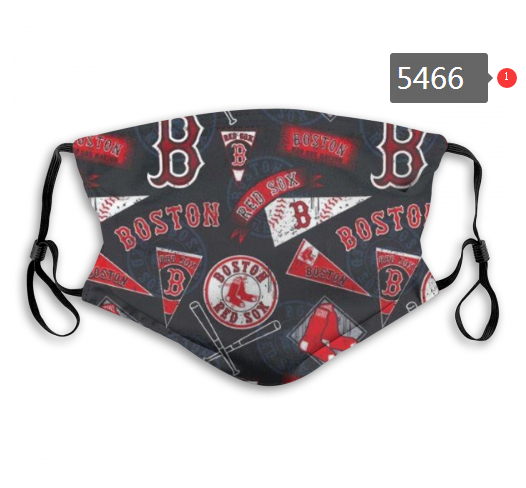 2020 MLB Boston Red Sox #5 Dust mask with filter->mlb dust mask->Sports Accessory